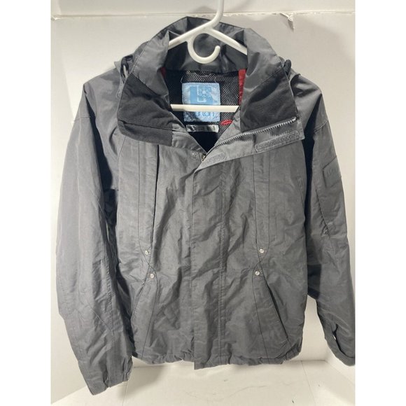 Burton Snowboard Jacket Ski Zip Up Soft Shell Hooded Jacket Grey Women’s Medium - Picture 1 of 7